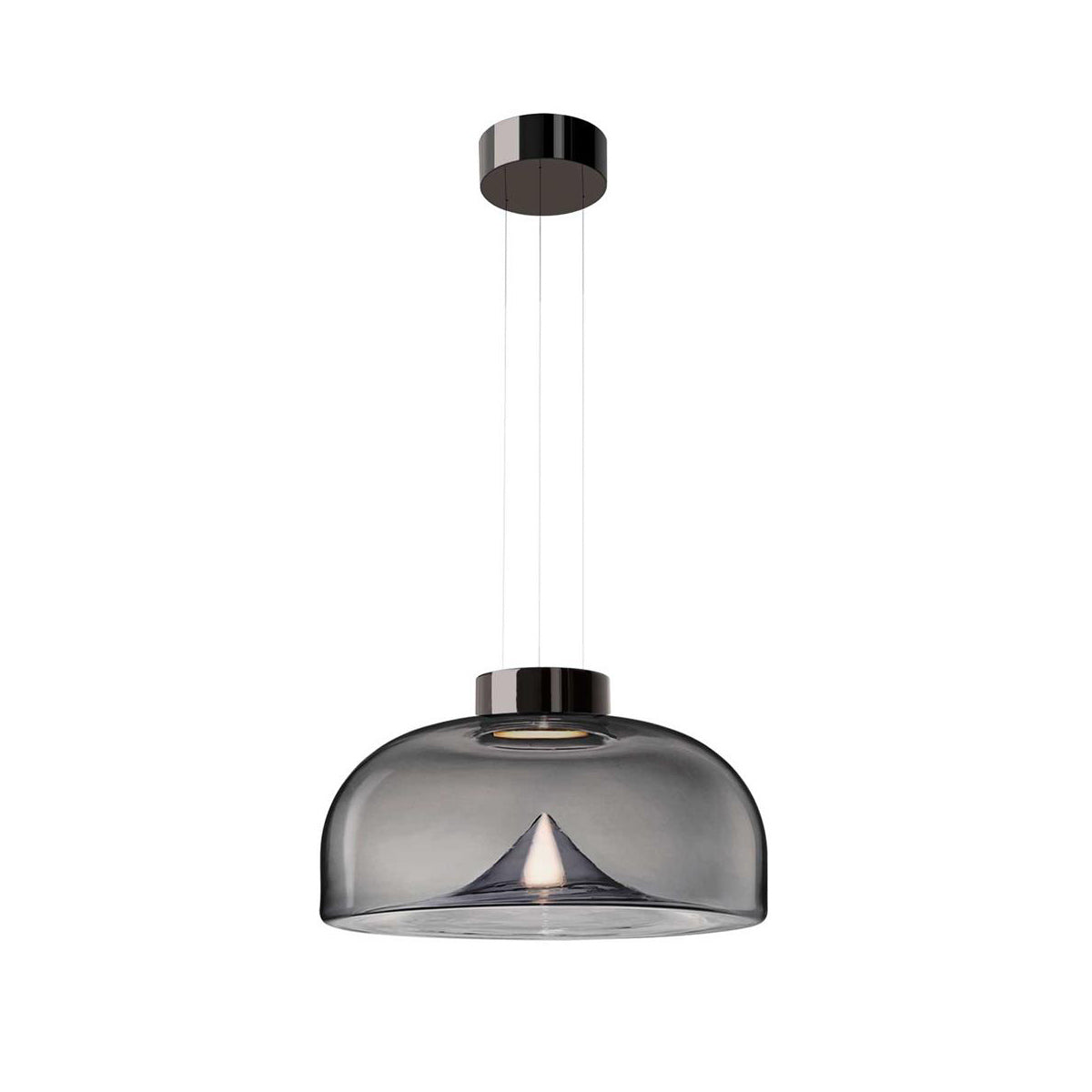 Aella Modern Minimalist Glass Pendant Light - Lamp Copper