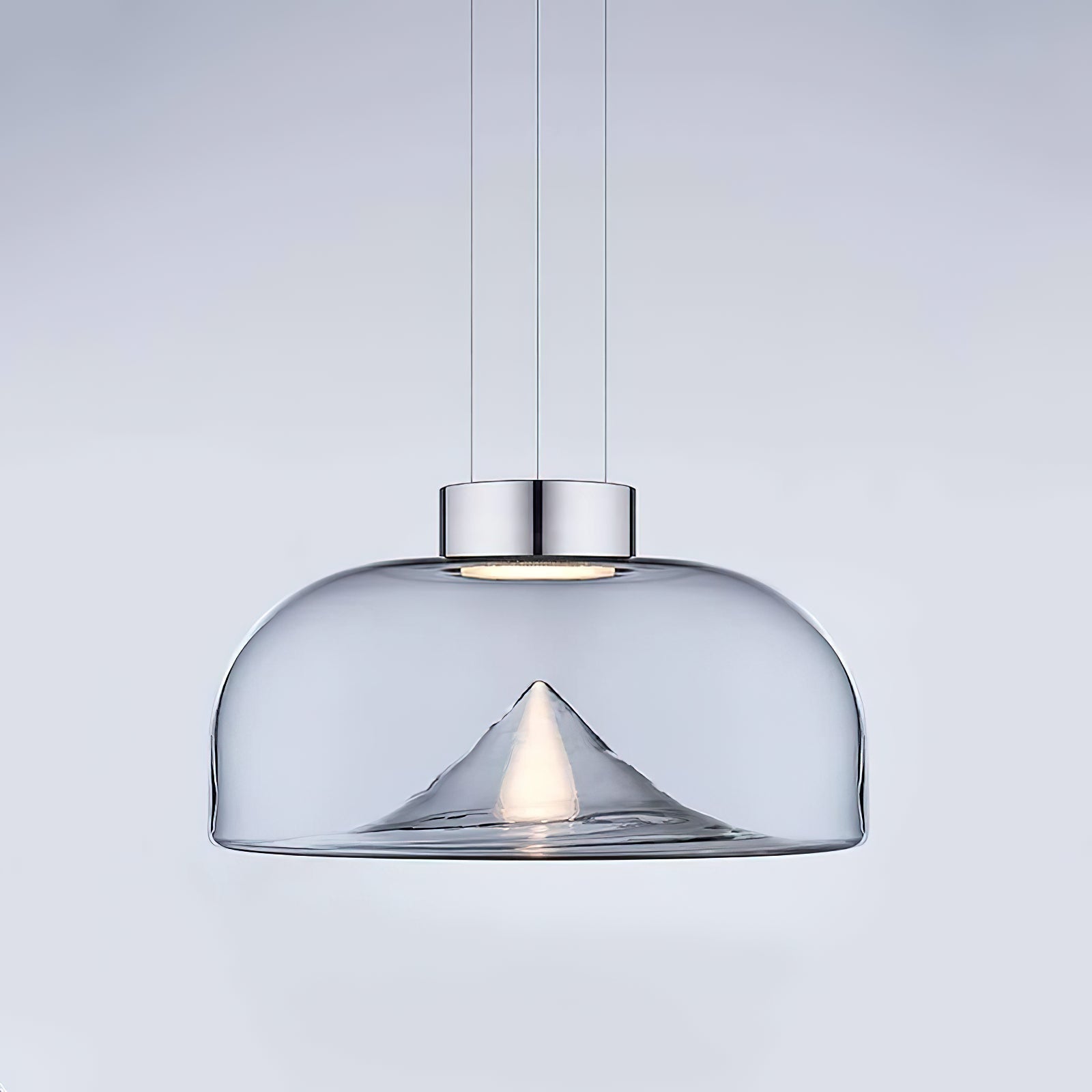 Aella Modern Minimalist Glass Pendant Light - Lamp Copper