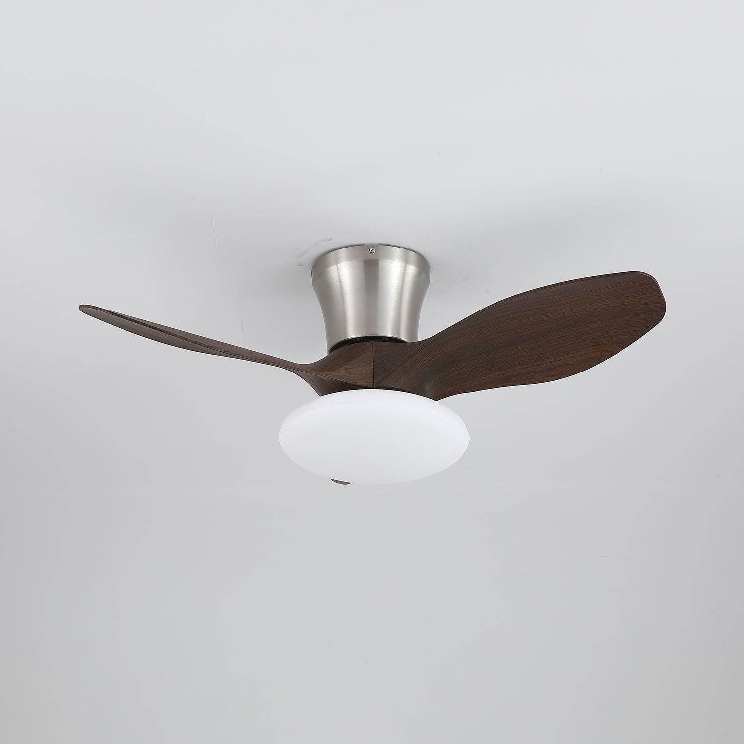 Ventilatore da Soffitto Velora Moderno in Legno con Luce, in finitura color legno