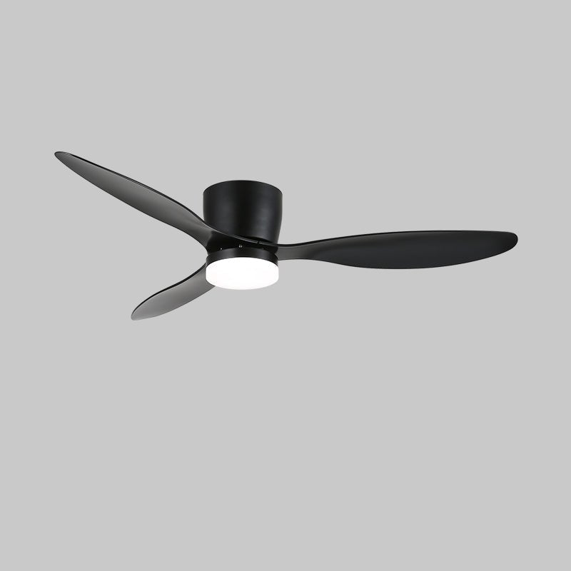 Primo piano della luce LED integrata sul ventilatore Knox.
