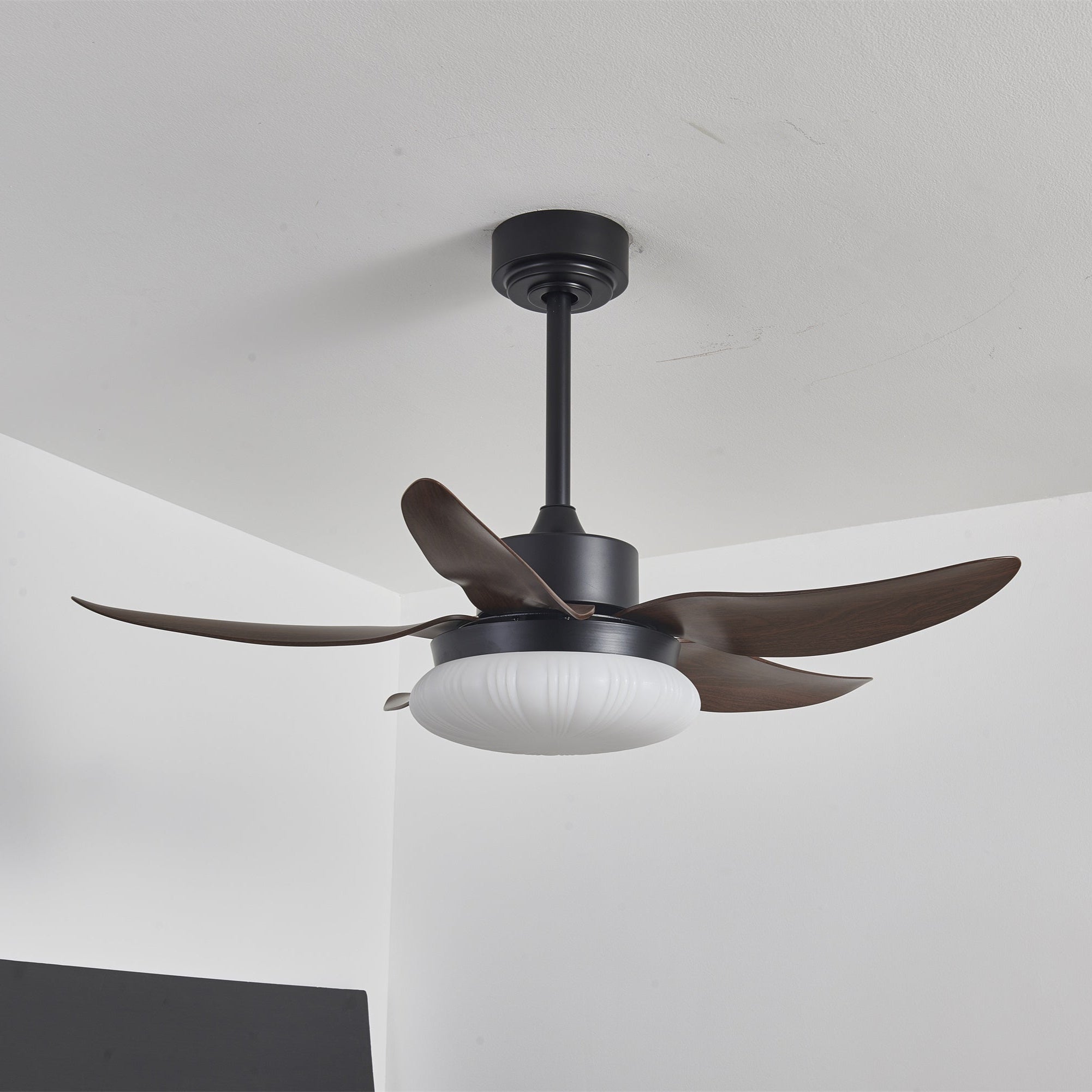 Zerith Ventilatore da Soffitto Moderno in Legno con Luce