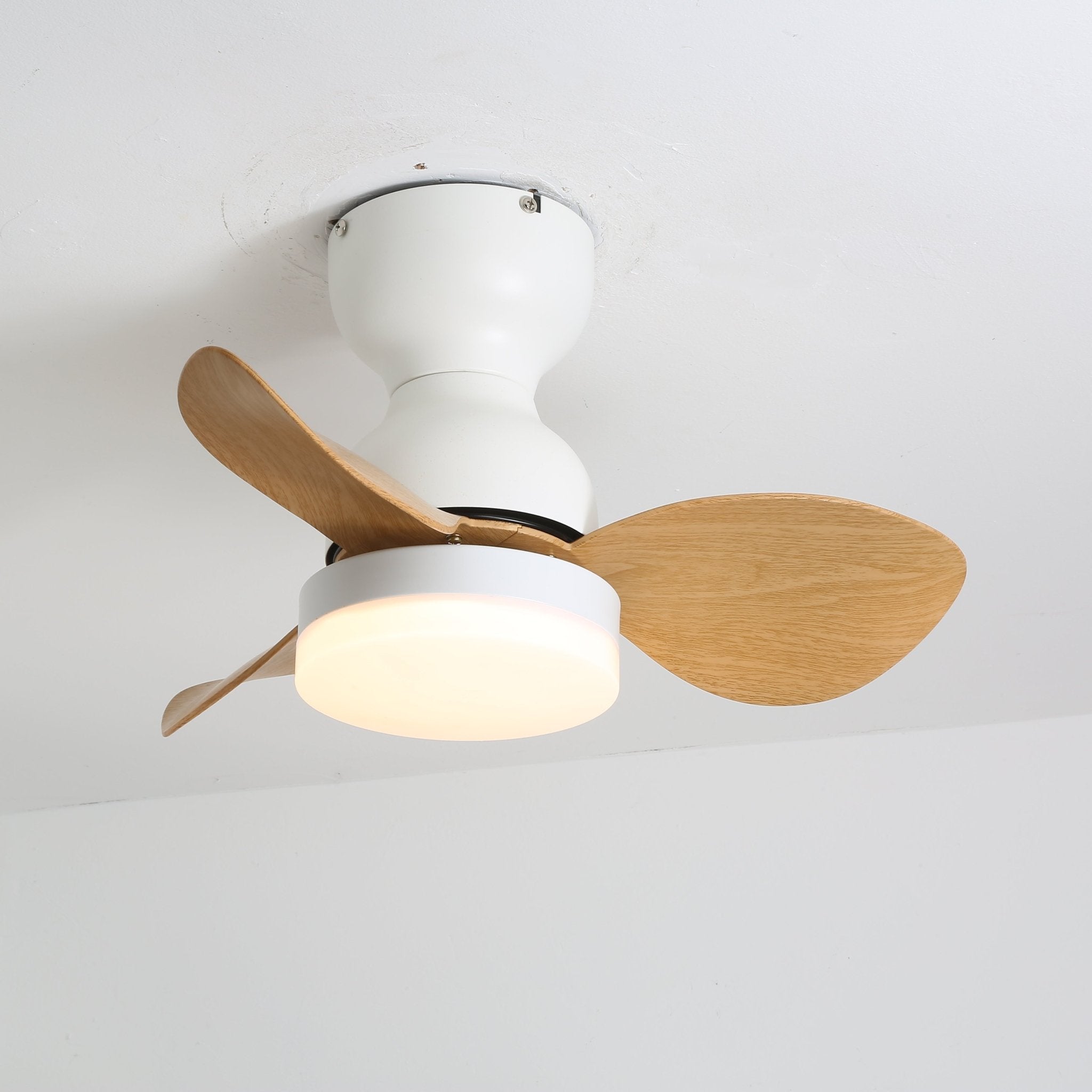 Ventilatore da Soffitto con Luce Silas da un'angolazione bassa