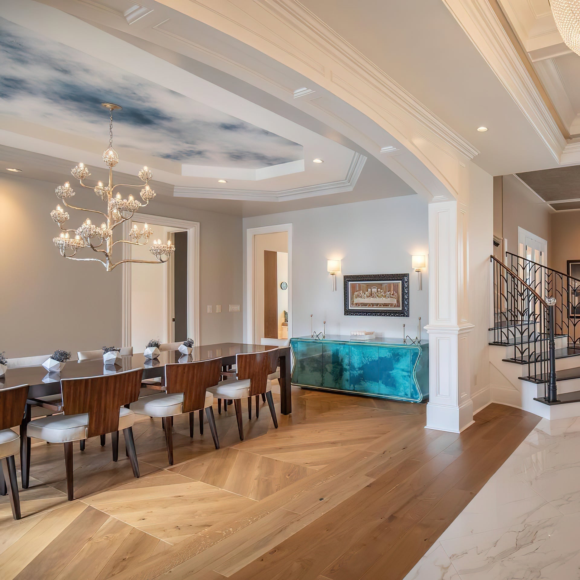 Agave Postmodern Luxury Americana Crystal Chandelier - Lamp Copper