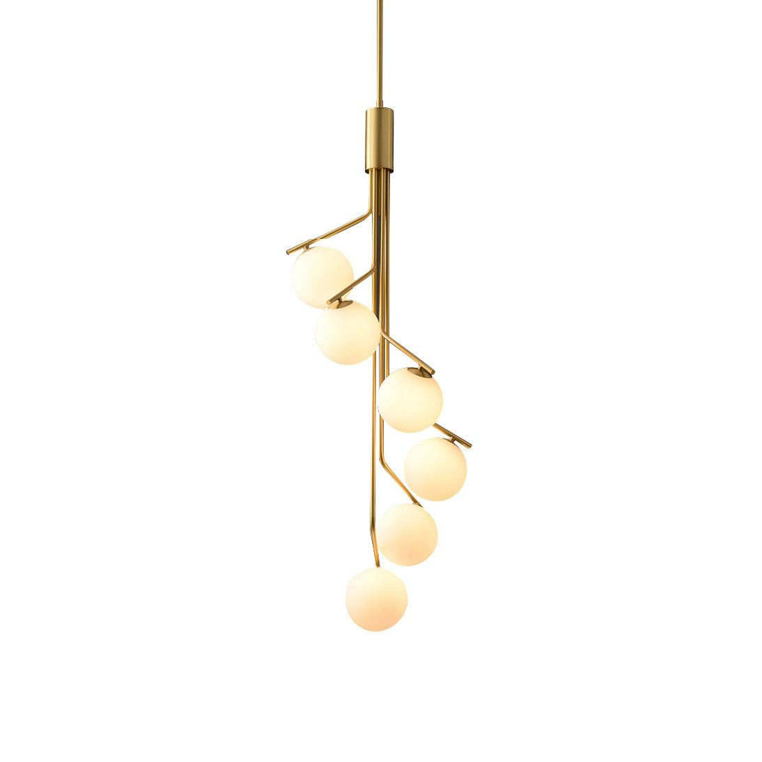 Ageet Modern Minimalist Glass Pendant Light - Lamp Copper