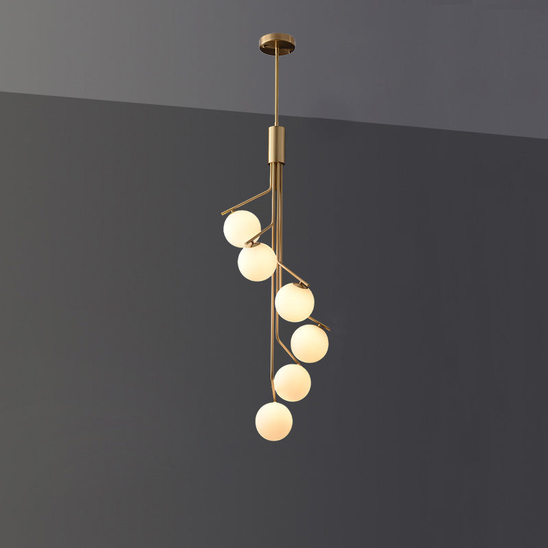 Ageet Modern Minimalist Glass Pendant Light - Lamp Copper