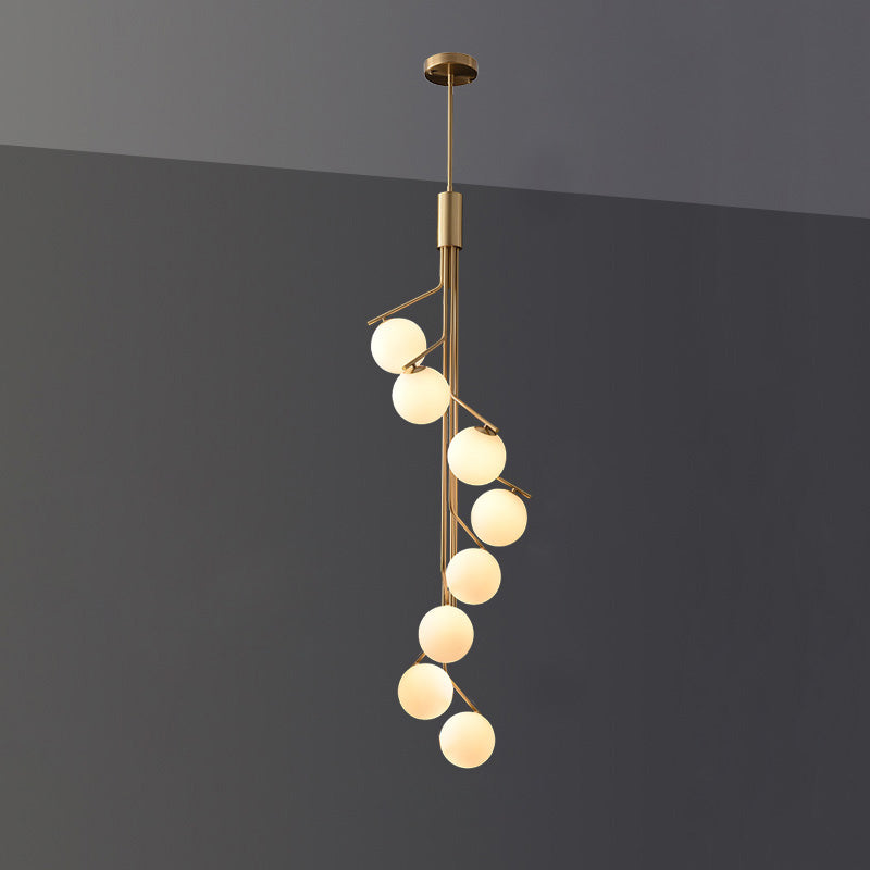 Ageet Modern Minimalist Glass Pendant Light - Lamp Copper