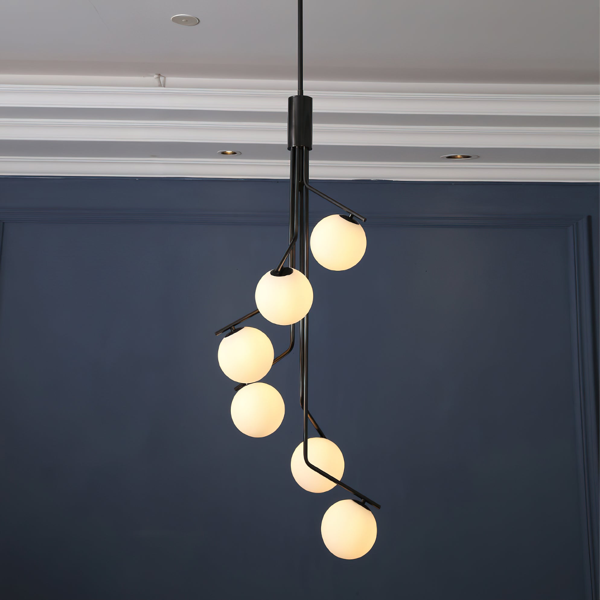 Ageet Modern Minimalist Glass Pendant Light - Lamp Copper