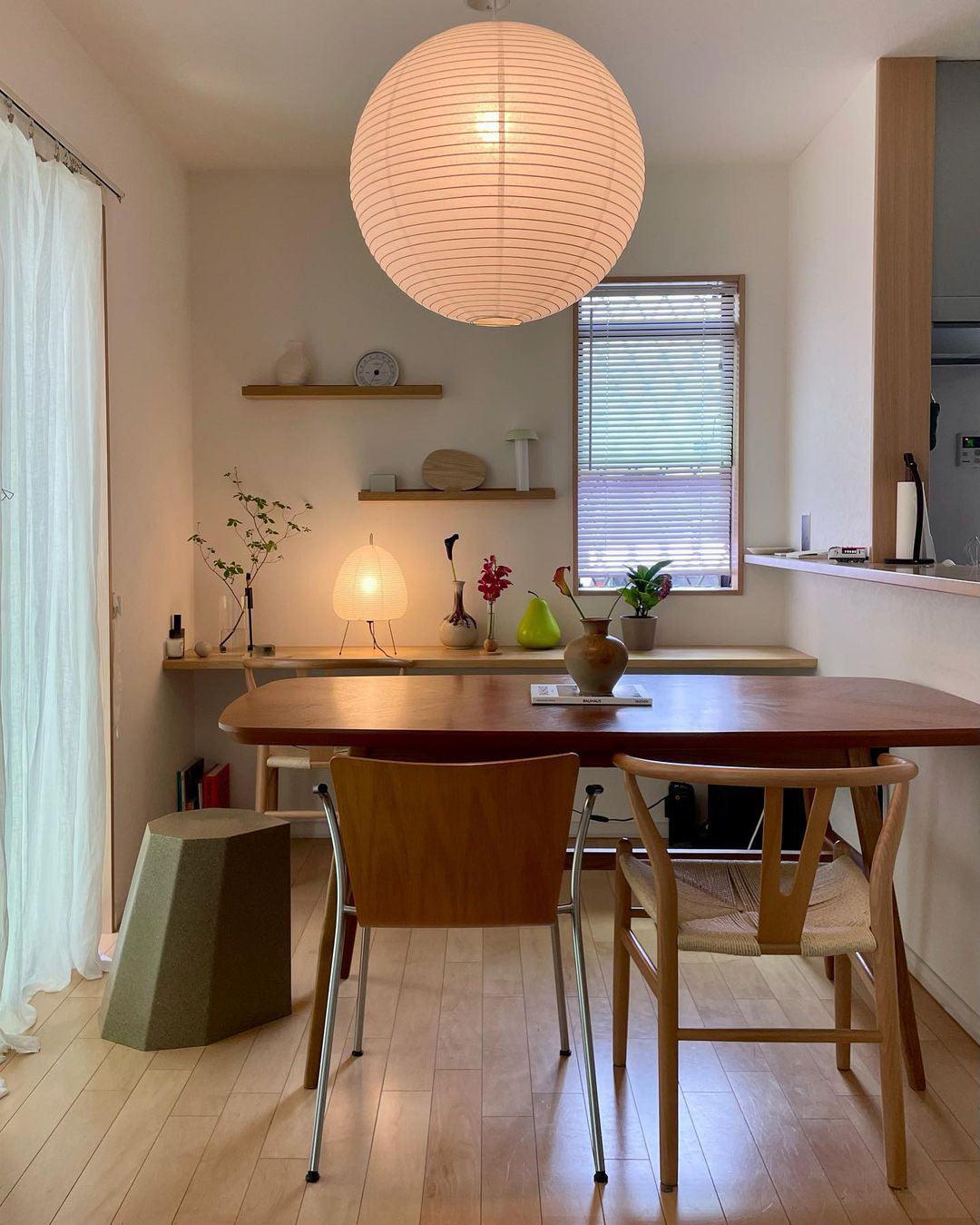 Washi Paper Round Series Pendant Lamp - Blowlighting