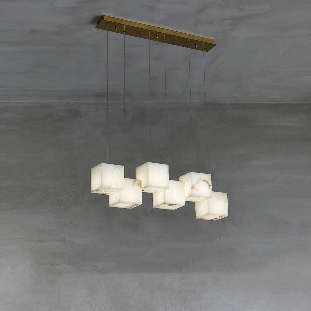 Eurraeel Alabaster Spiral Chandelier - Neutralighting