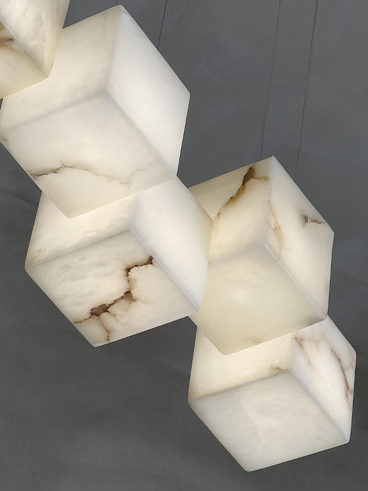 Eurraeel Alabaster Spiral Chandelier - Neutralighting