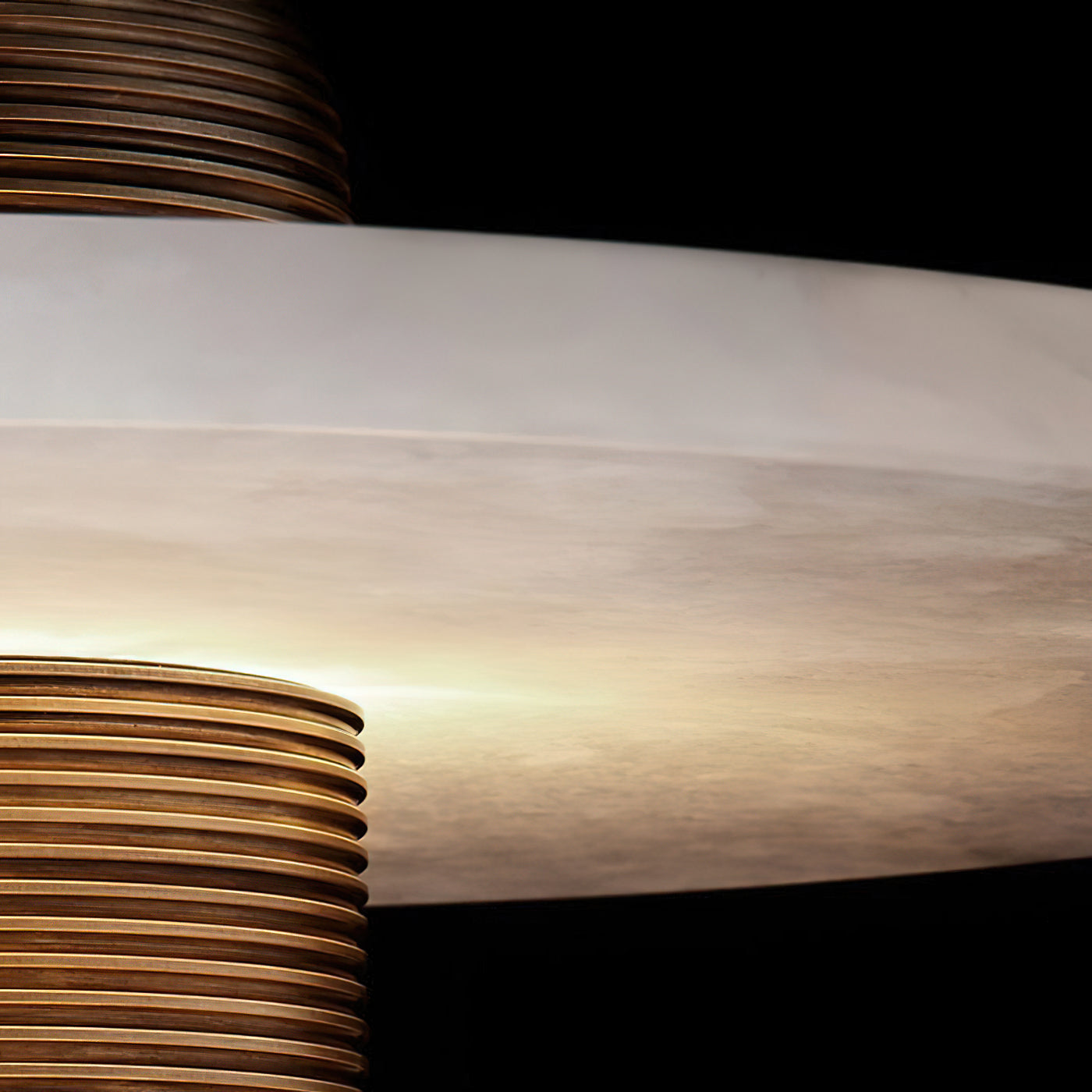 Alabaster Comet Table Lamp - Lamp Copper