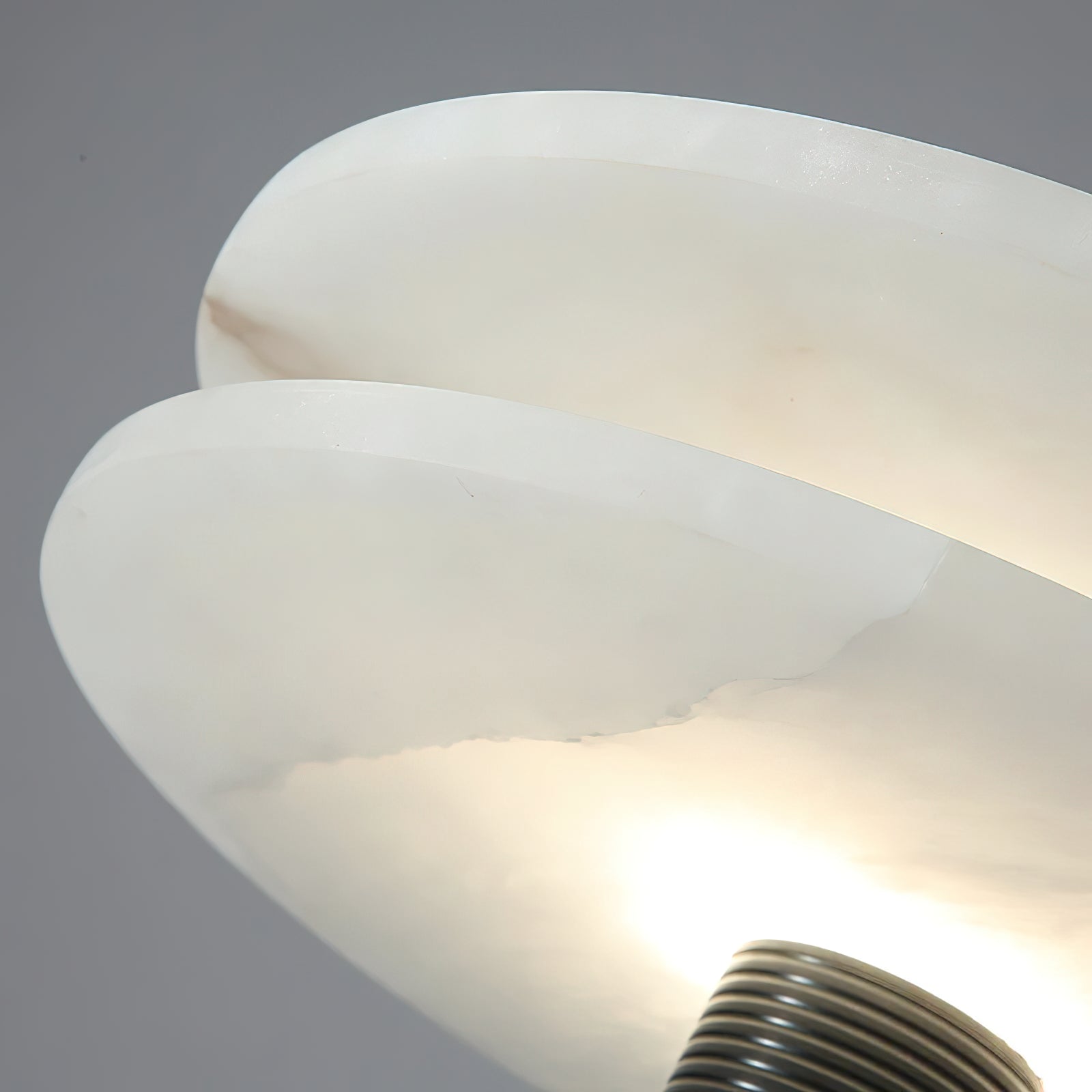 Alabaster Comet Table Lamp - Lamp Copper