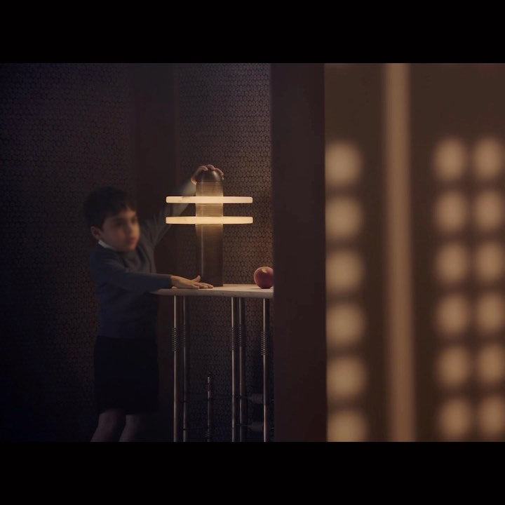 Alabaster Comet Table Lamp - Lamp Copper