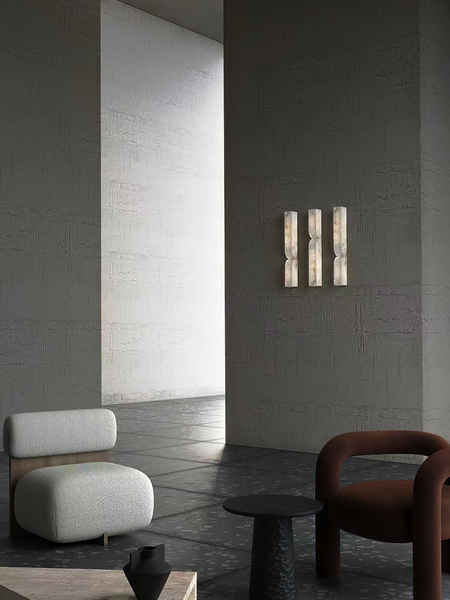 Lunaris Alabaster Rectangular Wall Lamp - Neutralighting