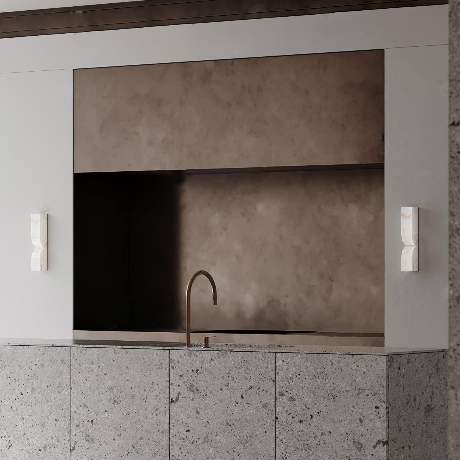 Lunaris Alabaster Rectangular Wall Lamp - Neutralighting