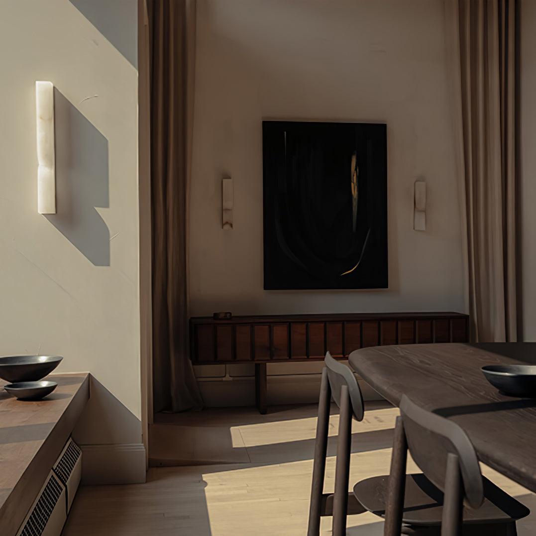 Lunaris Alabaster Rectangular Wall Lamp - Neutralighting