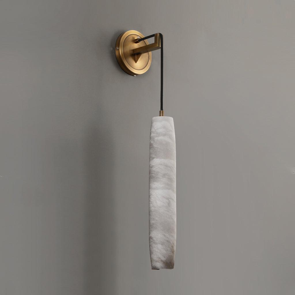 Alabaster Individual Creativity Flute Metal Wall Lamp - Lamp Copper