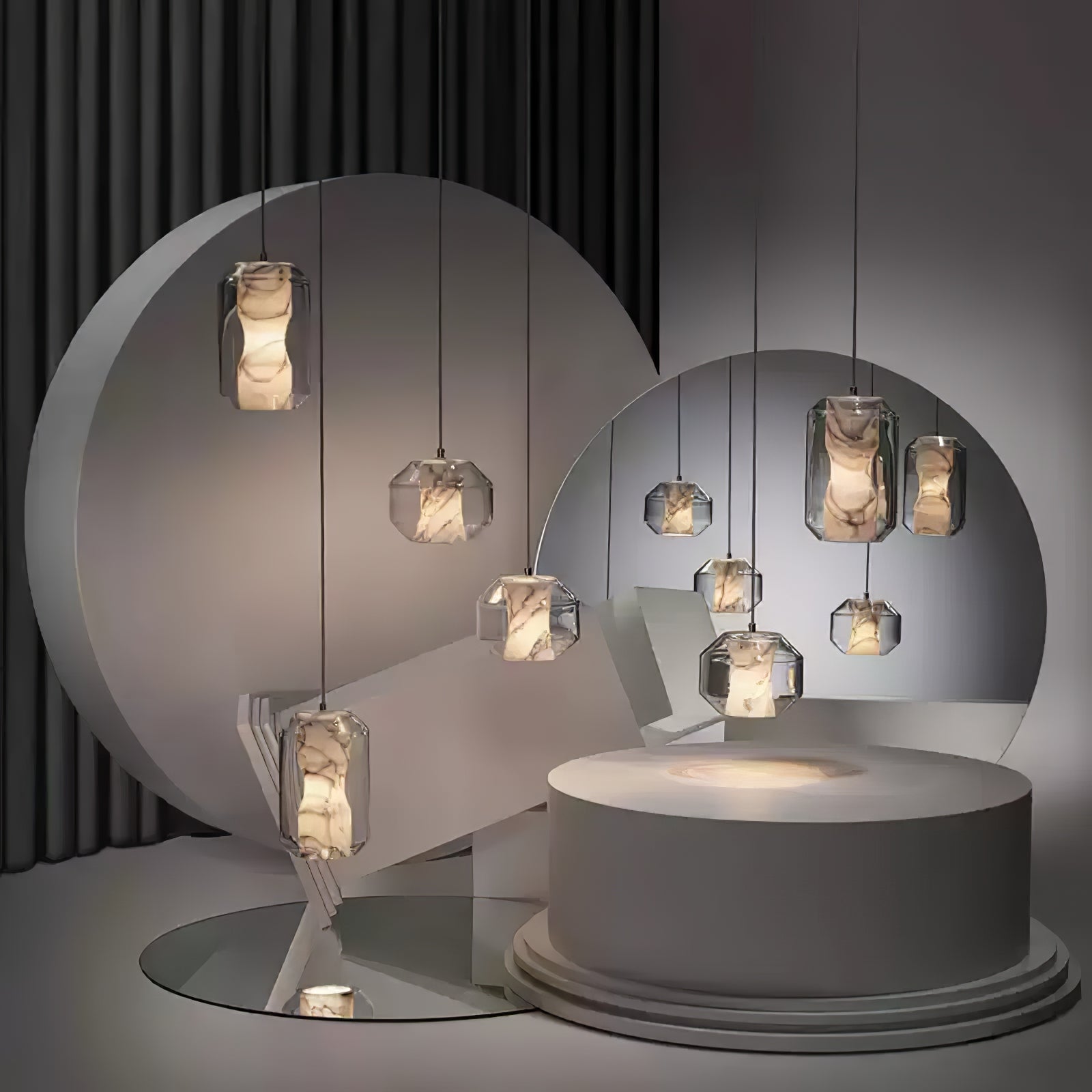 Elaris Alabaster Pendant Light - Neutralighting