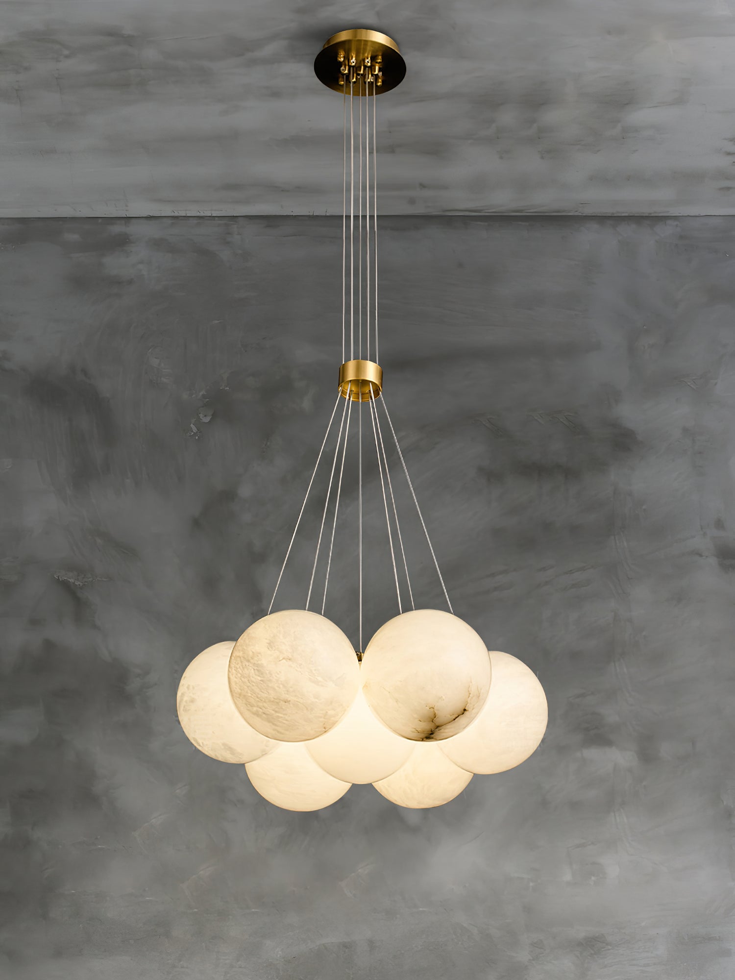 Norduvyd Individual Creativity Lunar Metal Chandelier - Lamp Copper
