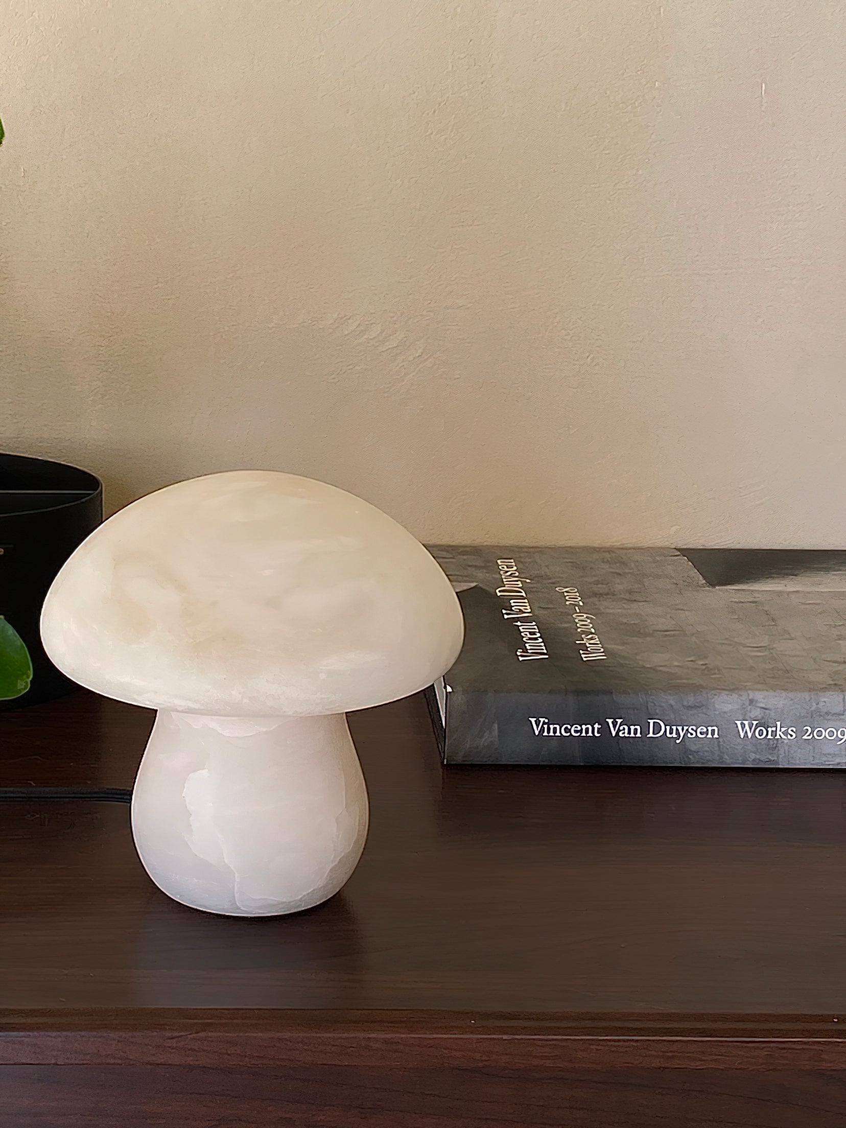 Alabaster Mushroom Table Lamp - Lamp Copper