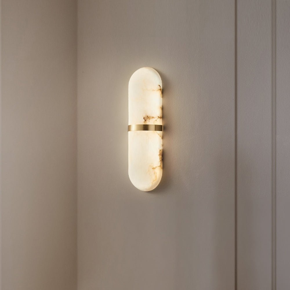 Ostruvyd Luxury Pill Alabaster Wall Lamp - Lamp Copper