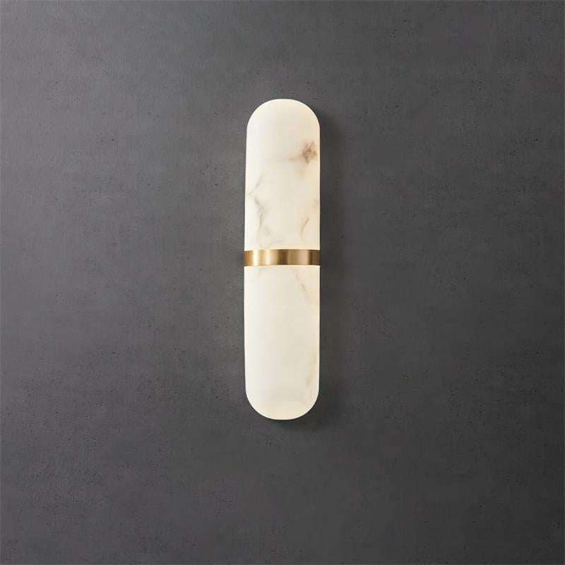 Ostruvyd Luxury Pill Alabaster Wall Lamp - Lamp Copper