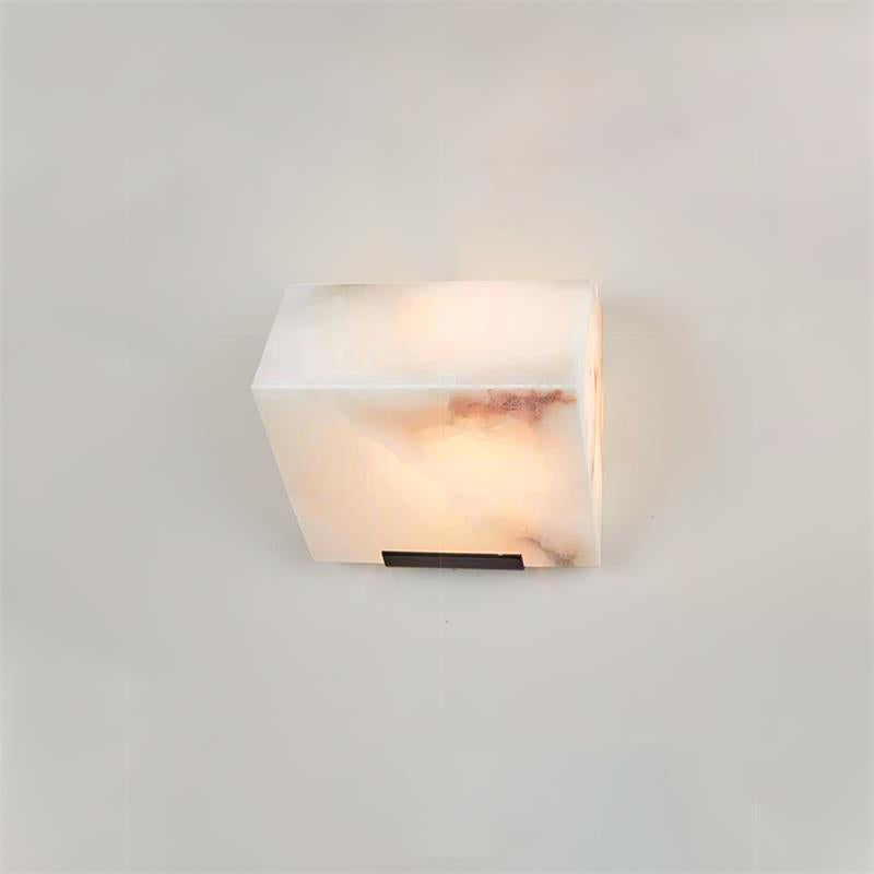 Qvistuvyn Staircase Metal Alabaster Wall Lamp - Lamp Copper