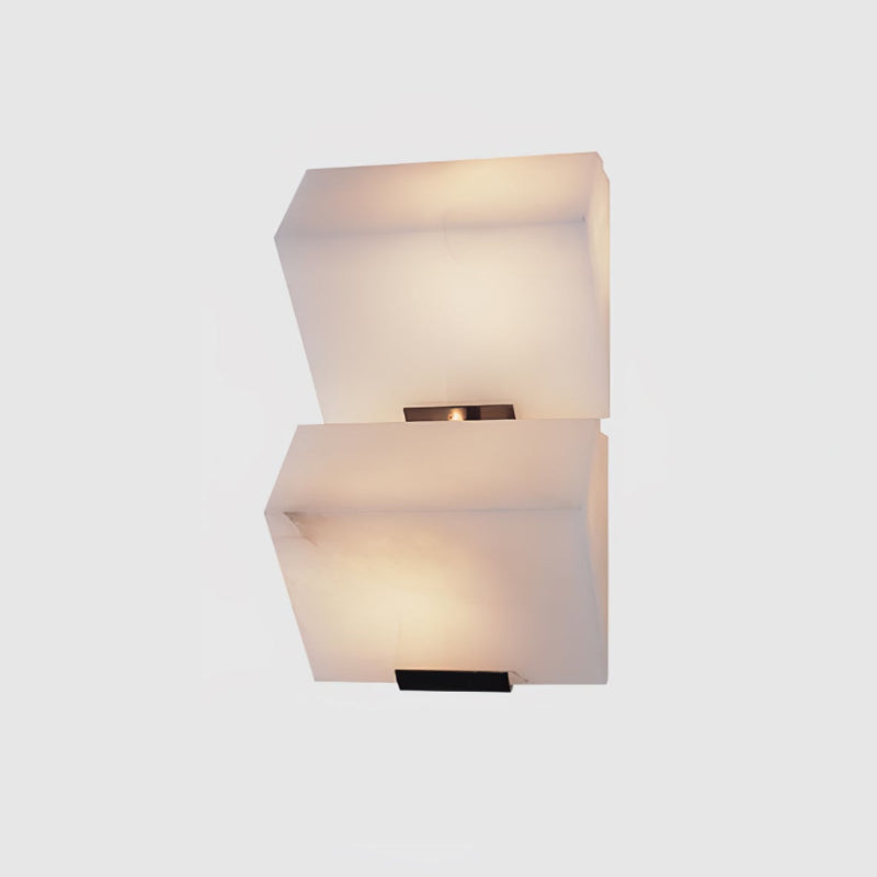 Qvistuvyn Staircase Metal Alabaster Wall Lamp - Lamp Copper