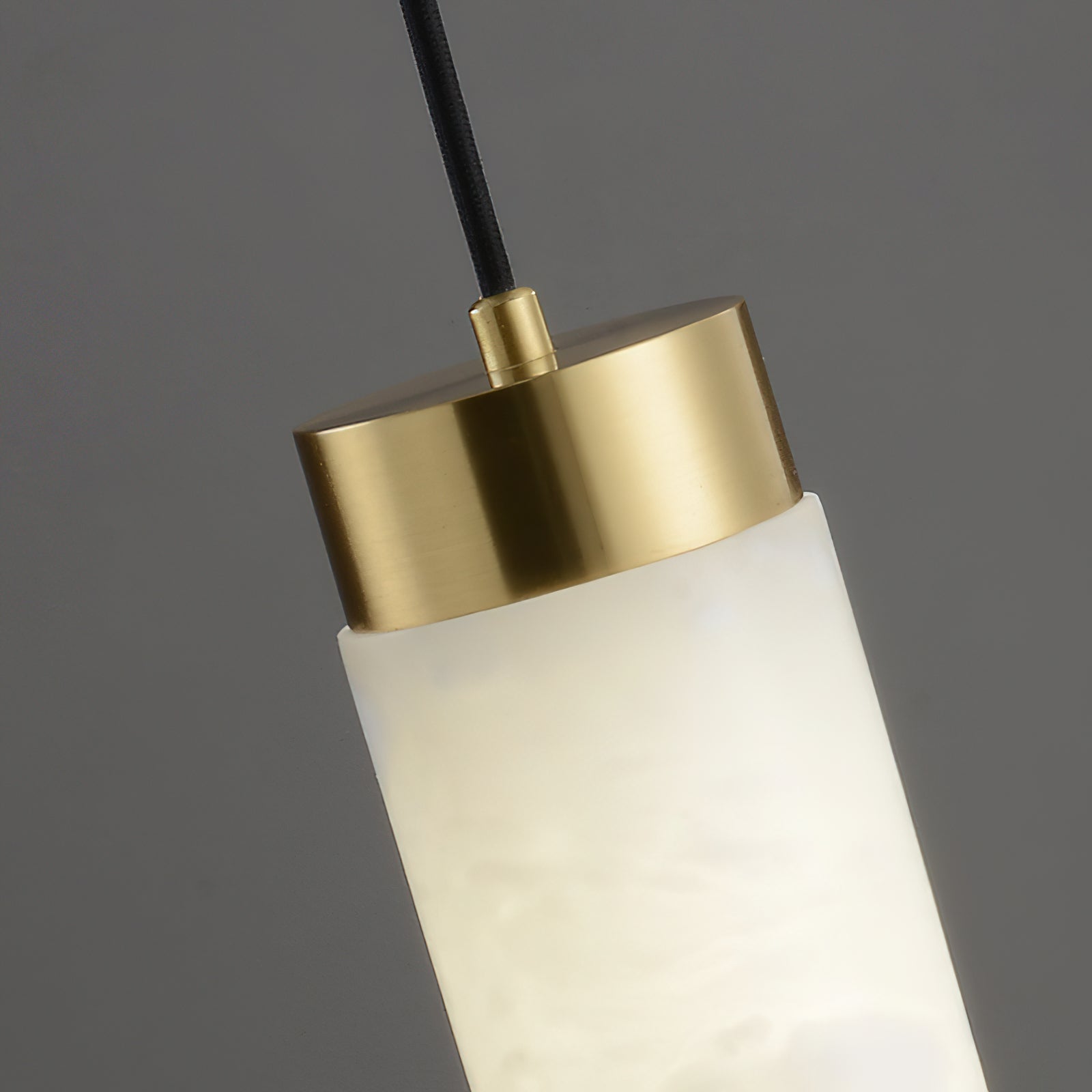Plotuvyi Modern Strip Alabaster Pendant Light - Lamp Copper