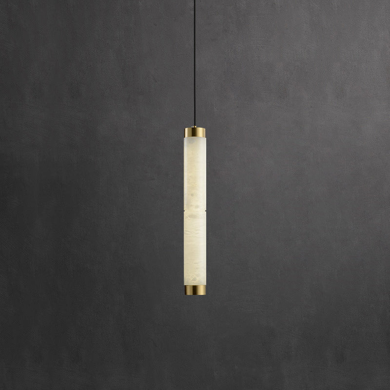 Plotuvyi Modern Strip Alabaster Pendant Light - Lamp Copper