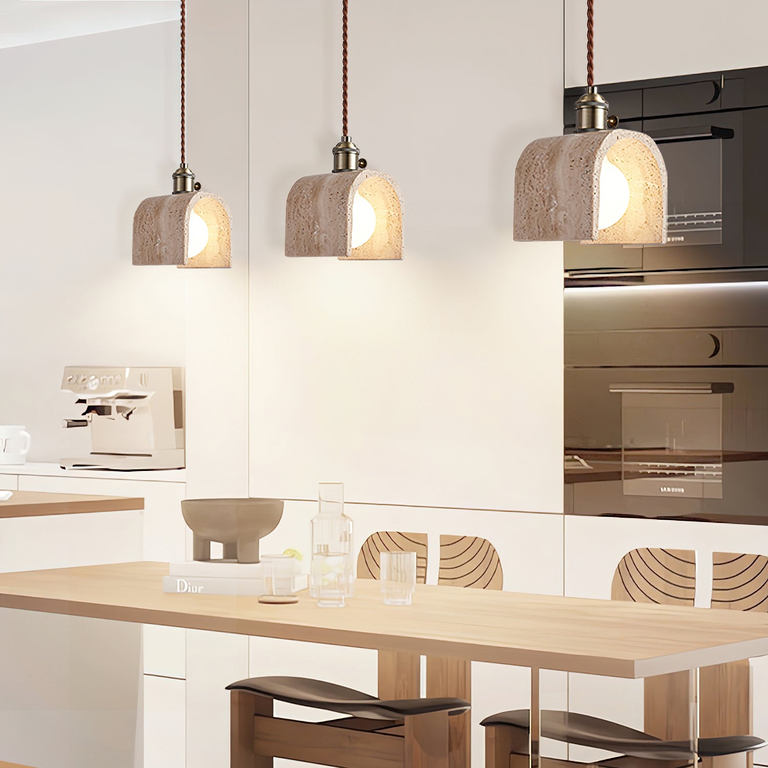 Lysorel Travertine Pendant Light - Blowlighting