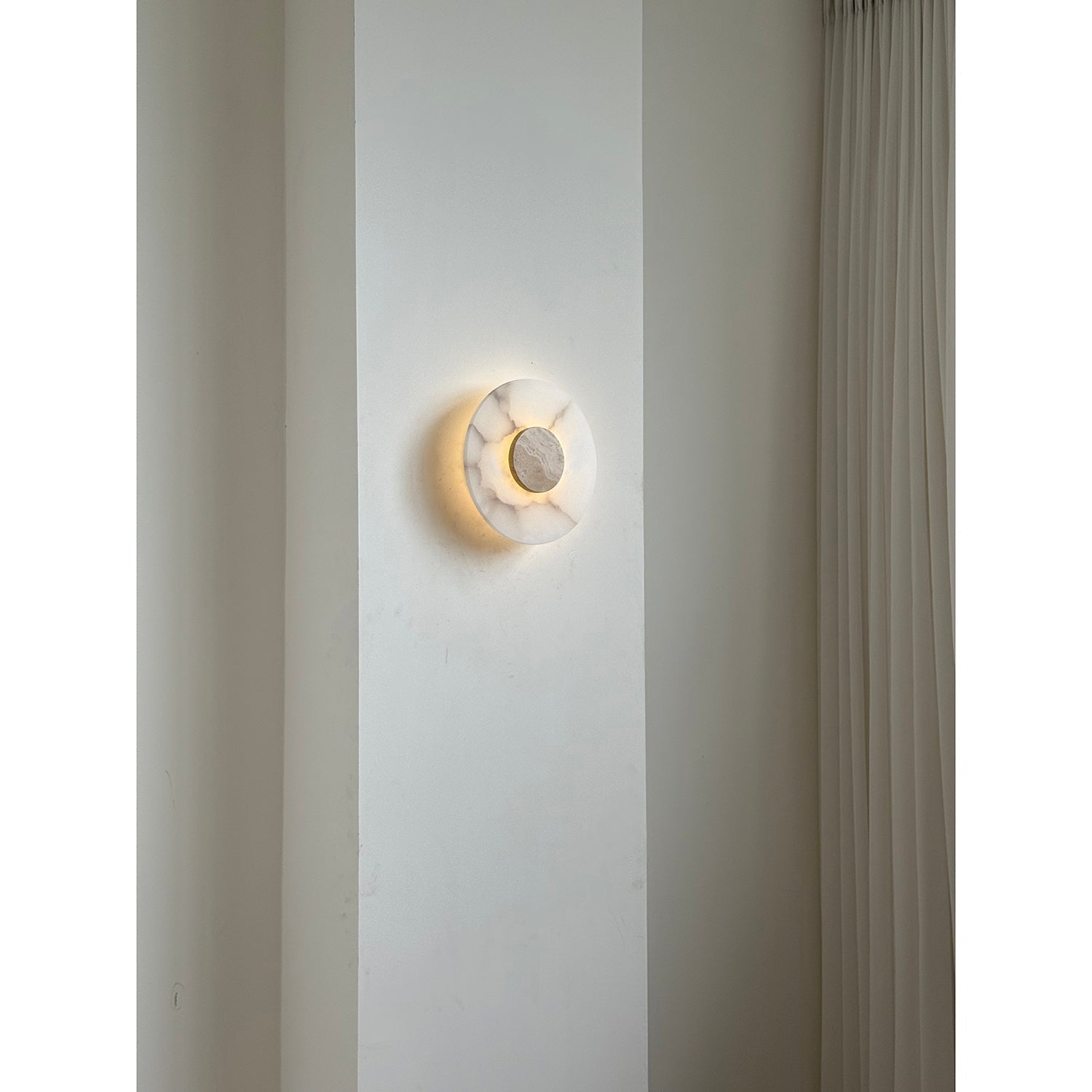 Rauduvyi Modern Minimalist Alabaster Wall Lamp - Lamp Copper