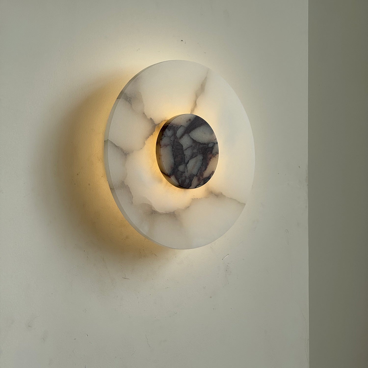 Rauduvyi Modern Minimalist Alabaster Wall Lamp - Lamp Copper