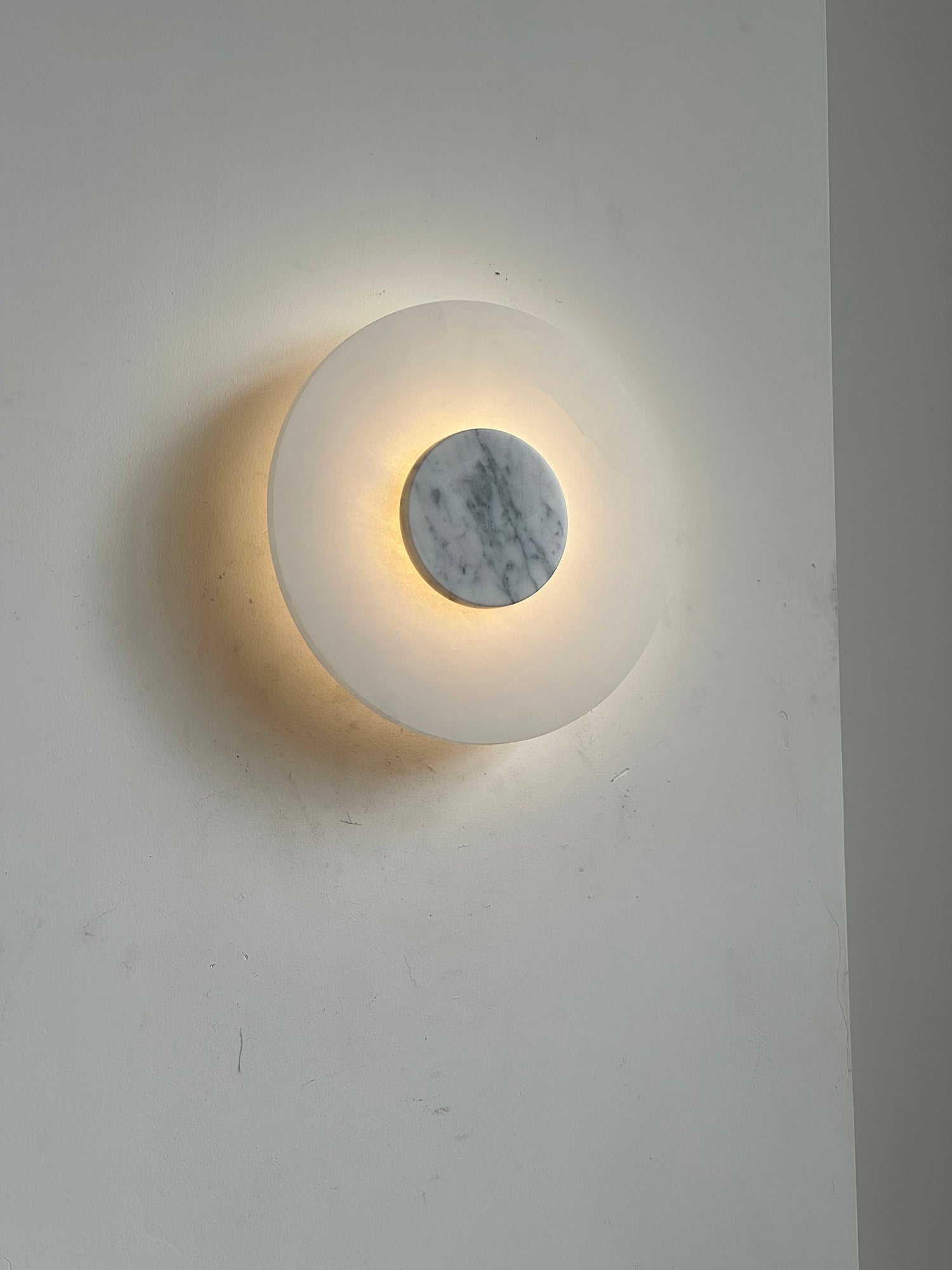 Rauduvyi Modern Minimalist Alabaster Wall Lamp - Lamp Copper