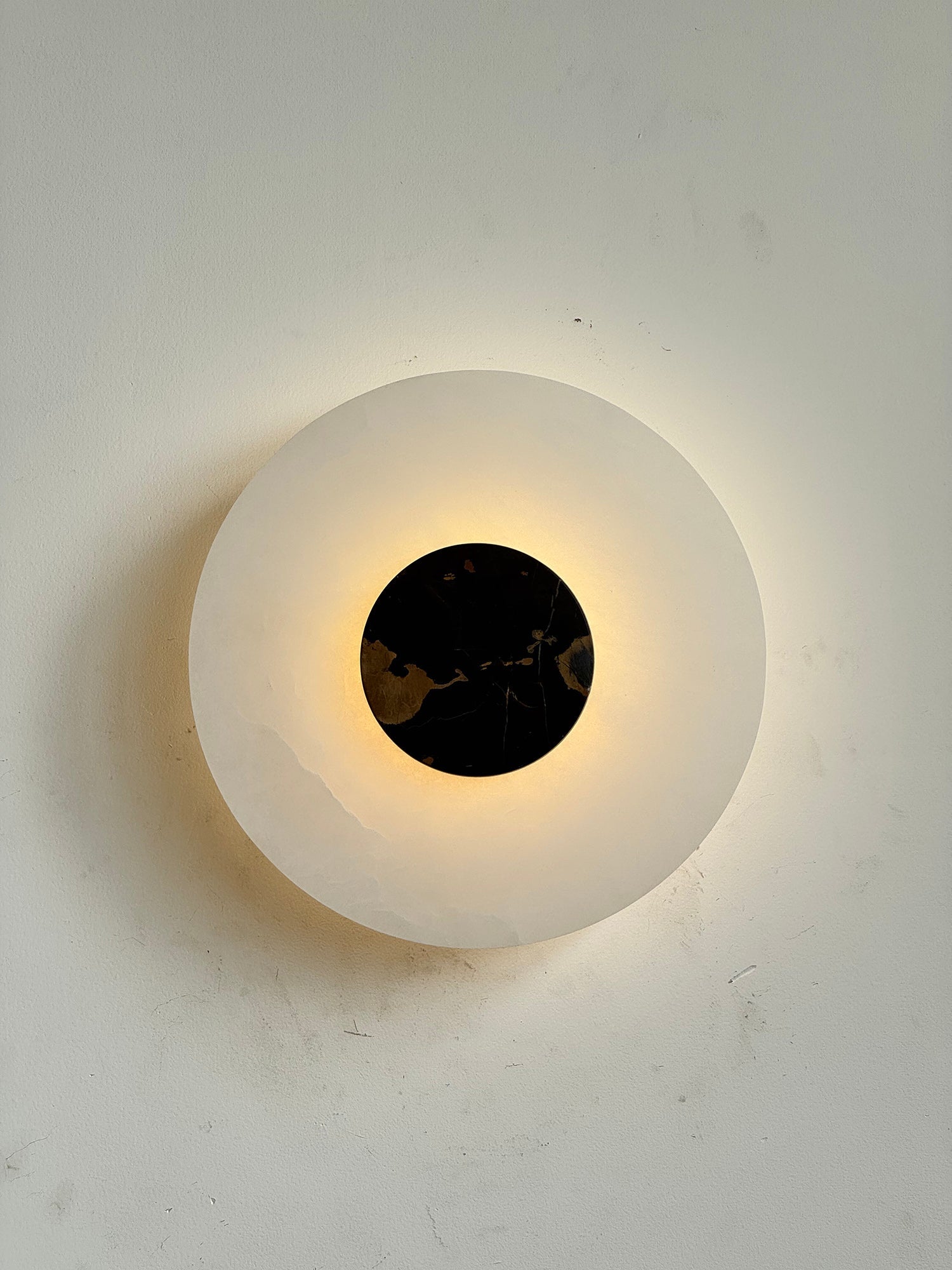Rauduvyi Modern Minimalist Alabaster Wall Lamp - Lamp Copper