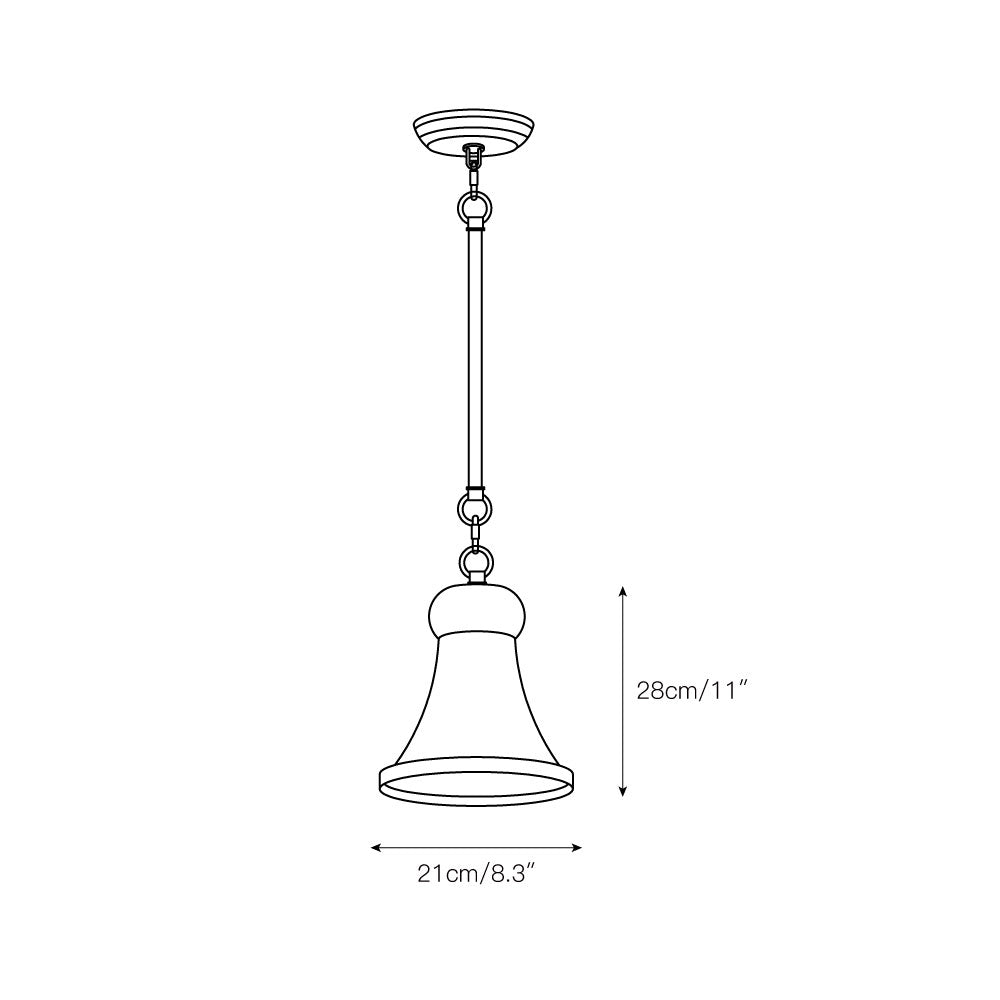 Vatnuvyn Modern Minimalist Metal Pendant Lamp - Lamp Copper