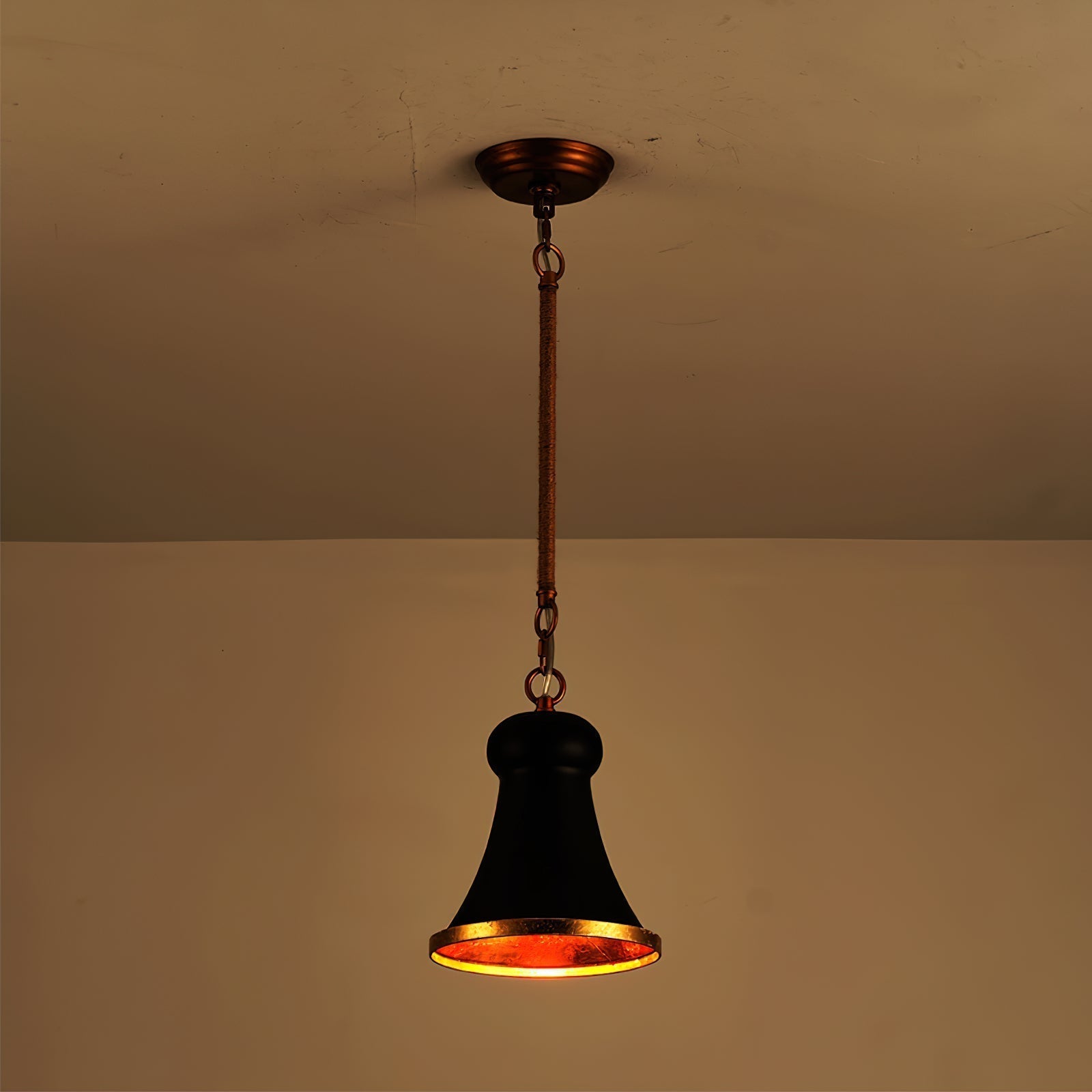 Vatnuvyn Modern Minimalist Metal Pendant Lamp - Lamp Copper