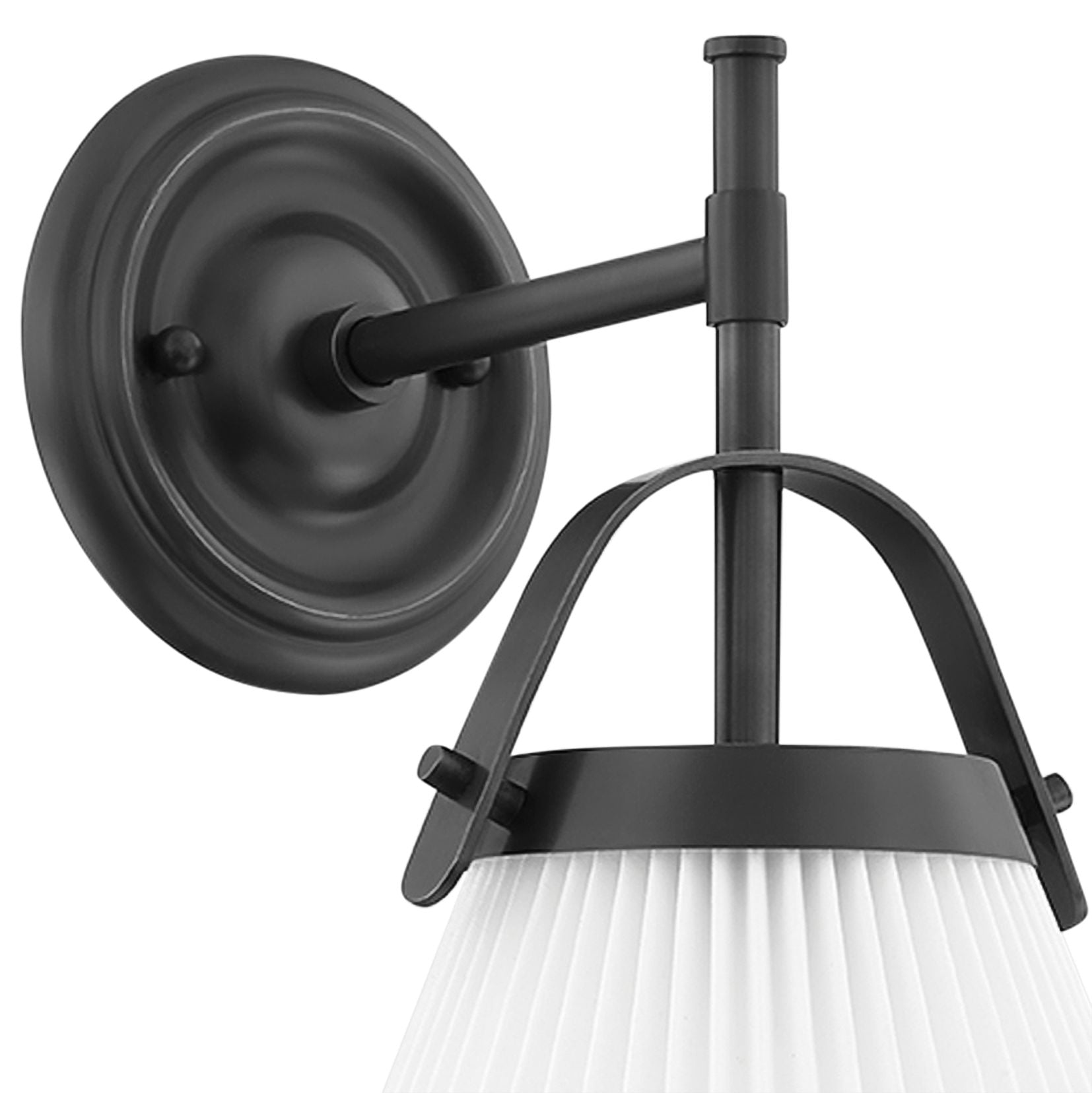 Pure Premium Elegance Pleated Brass Fabric Wall Lamp - Lamp Copper