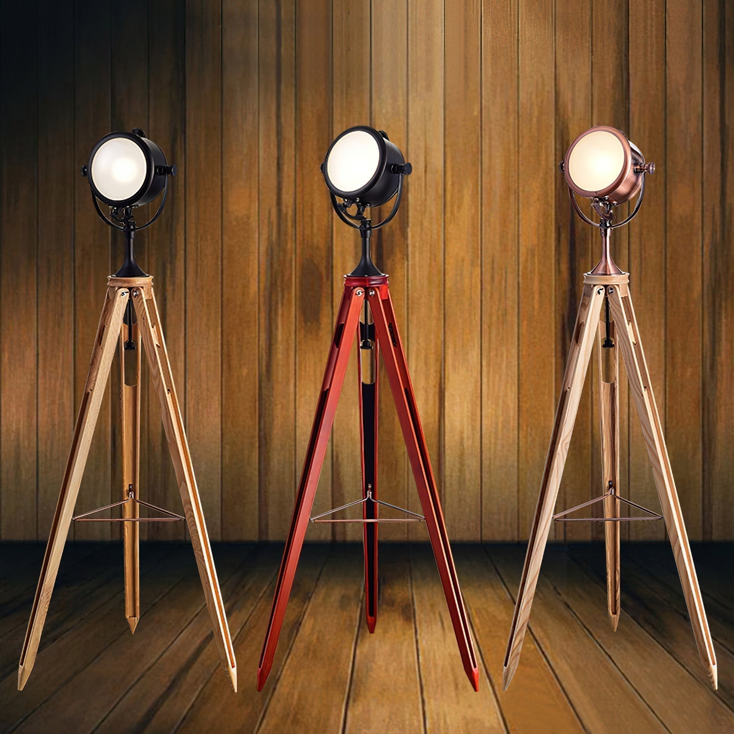 Alfred Tripod Floor Lamp - Lamp Copper