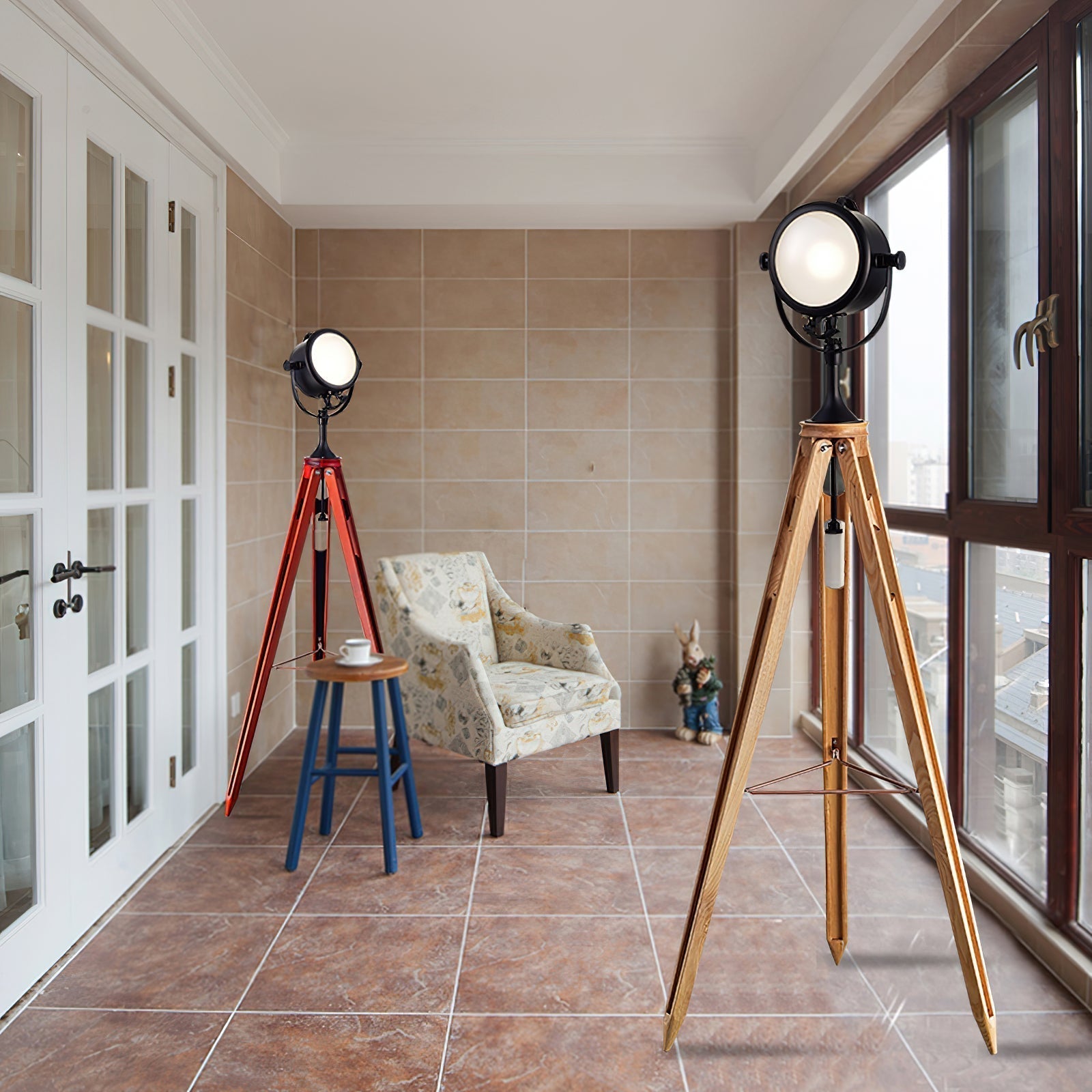 Alfred Tripod Floor Lamp - Lamp Copper