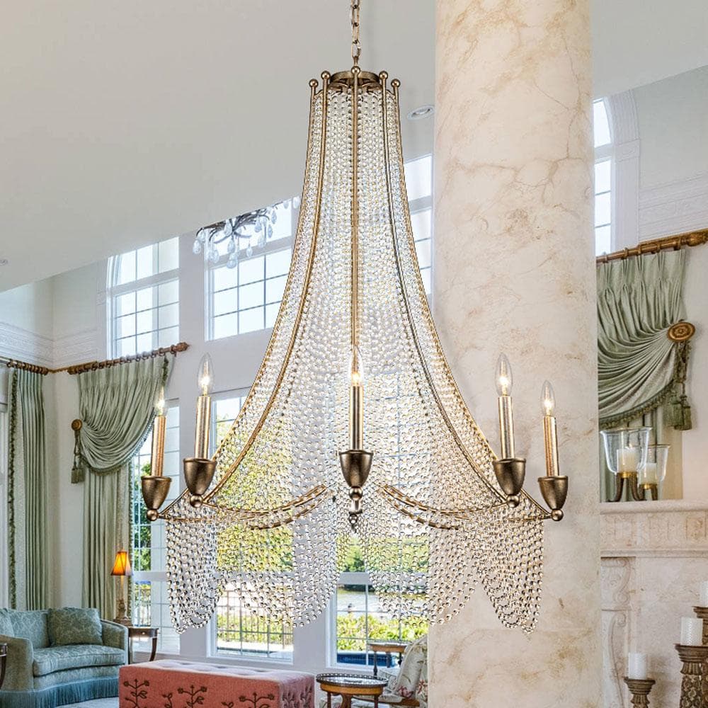 Zoruvyn Postmodern Luxury Crystal Chandelier - Lamp Copper