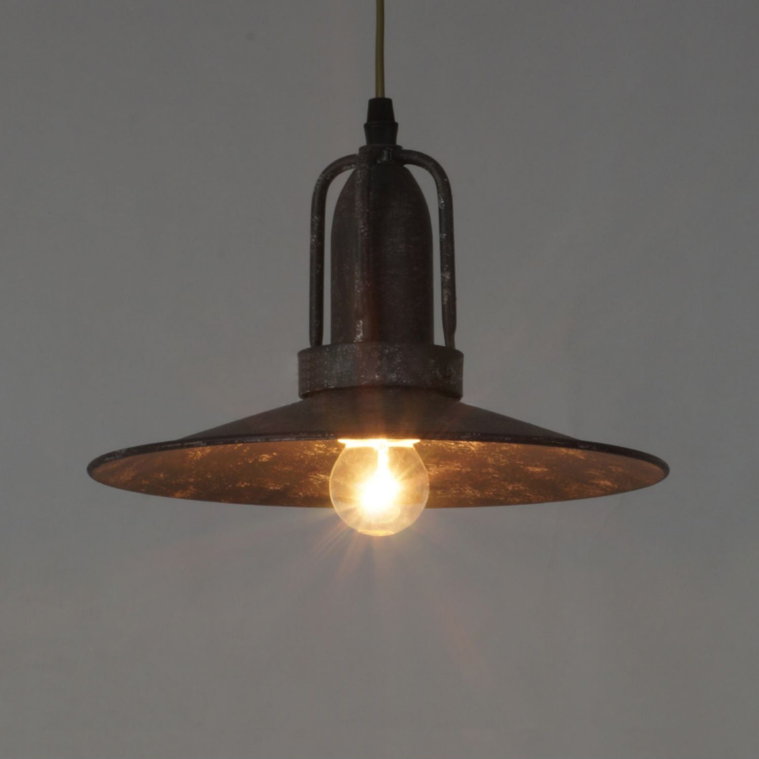 Yrvuvyi Modern Minimalist Industrial Metal Pendant Light - Lamp Copper