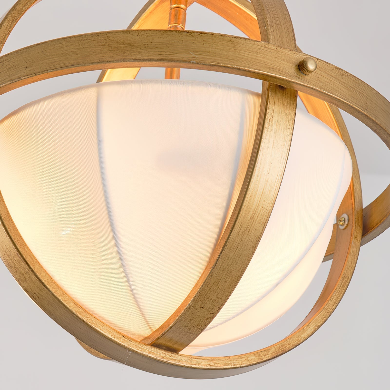 Aevuvyi Modern Minimalist Metal Fabric Pendant Lamp - Lamp Copper