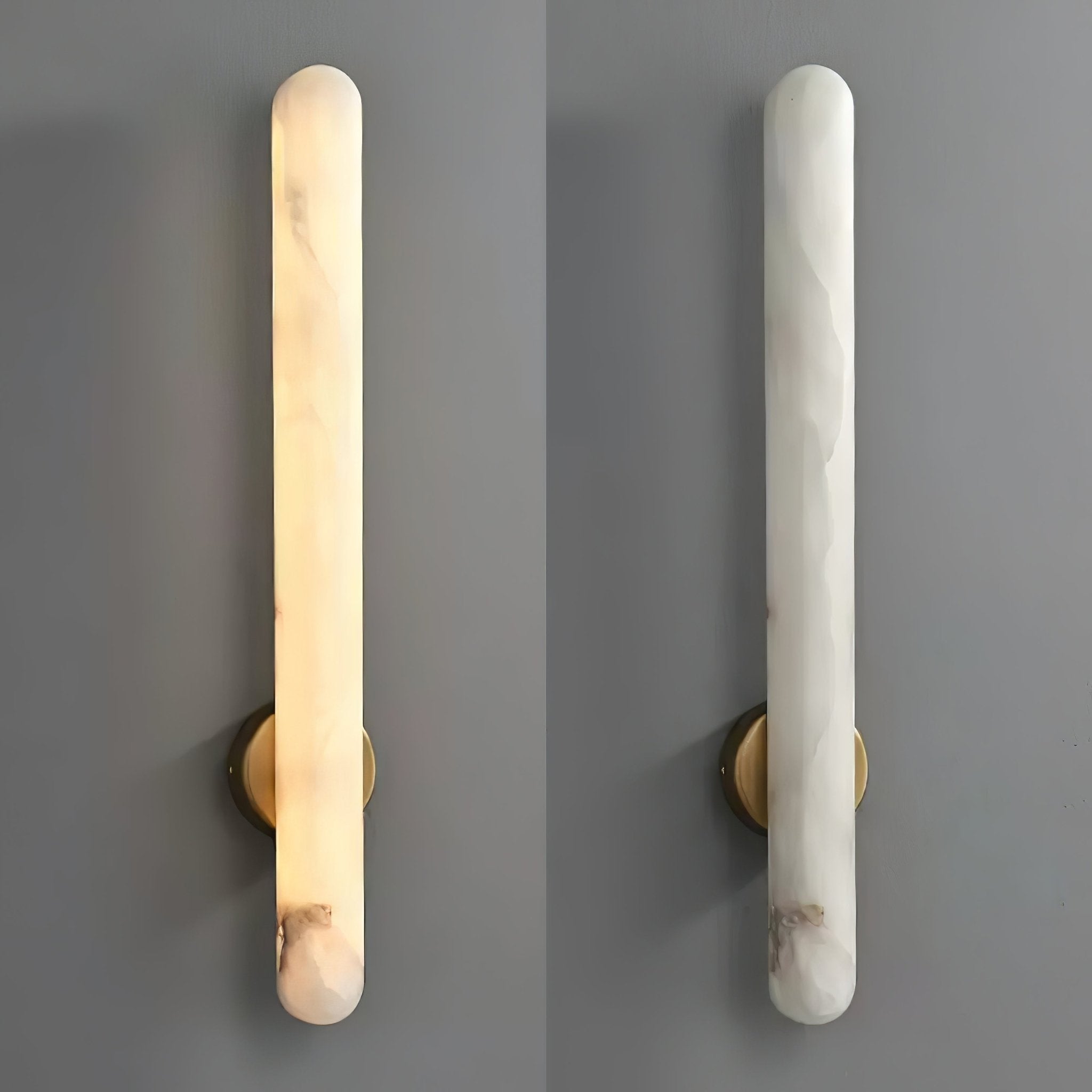 Elvenira Cylindrical Alabaster Wall Light - Neutralighting