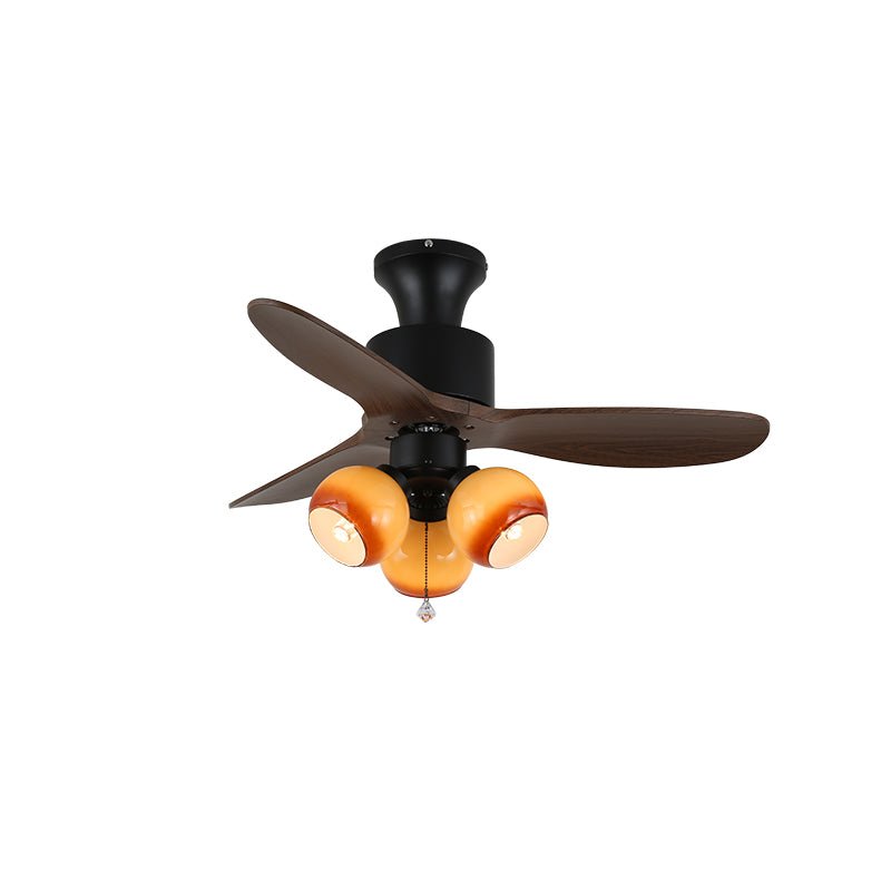 Ventilatore da soffitto Veloria con luce che mostra un paralume Beige