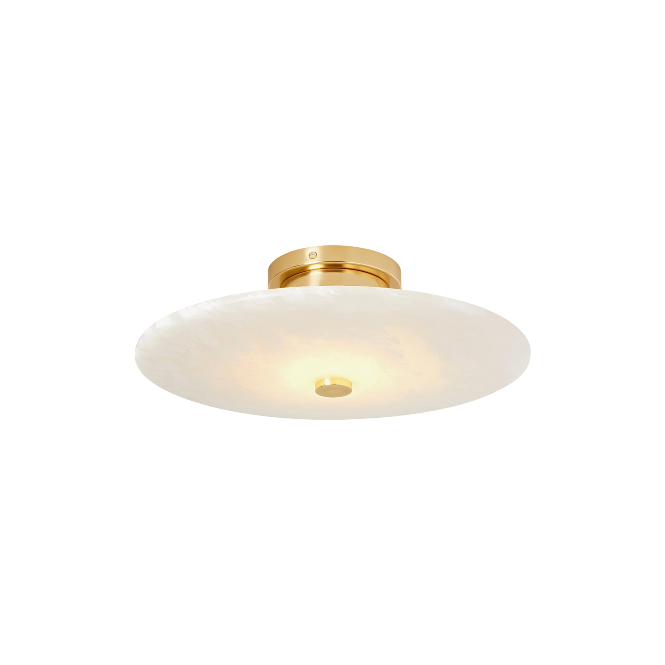 Jarnbruvyn Modern Brass Alabaster Metal Ceiling Lamp - Lamp Copper