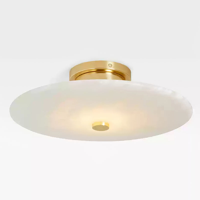 Jarnbruvyn Modern Brass Alabaster Metal Ceiling Lamp - Lamp Copper