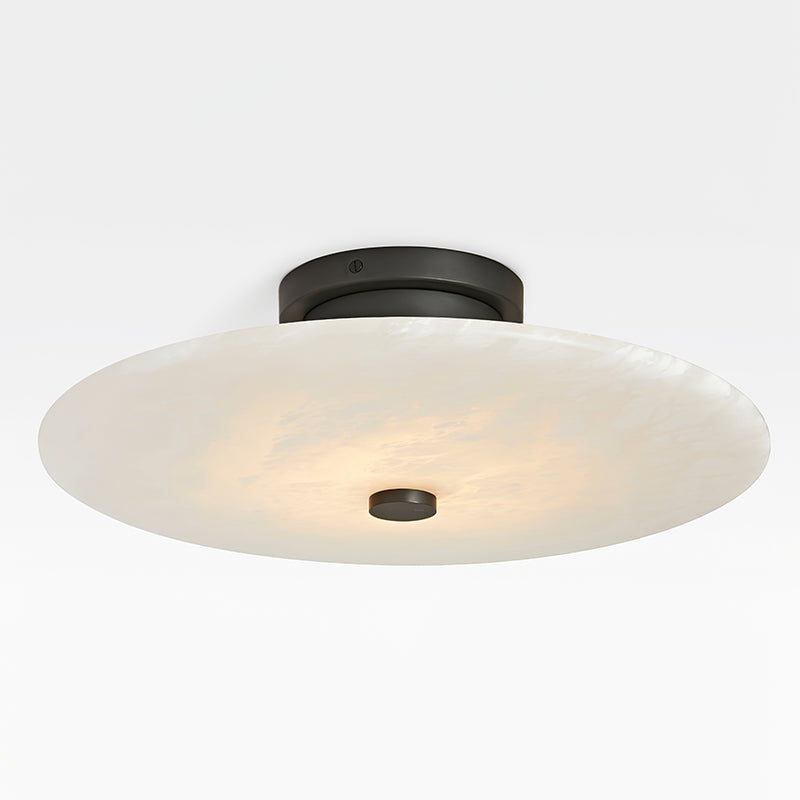 Jarnbruvyn Modern Brass Alabaster Metal Ceiling Lamp - Lamp Copper
