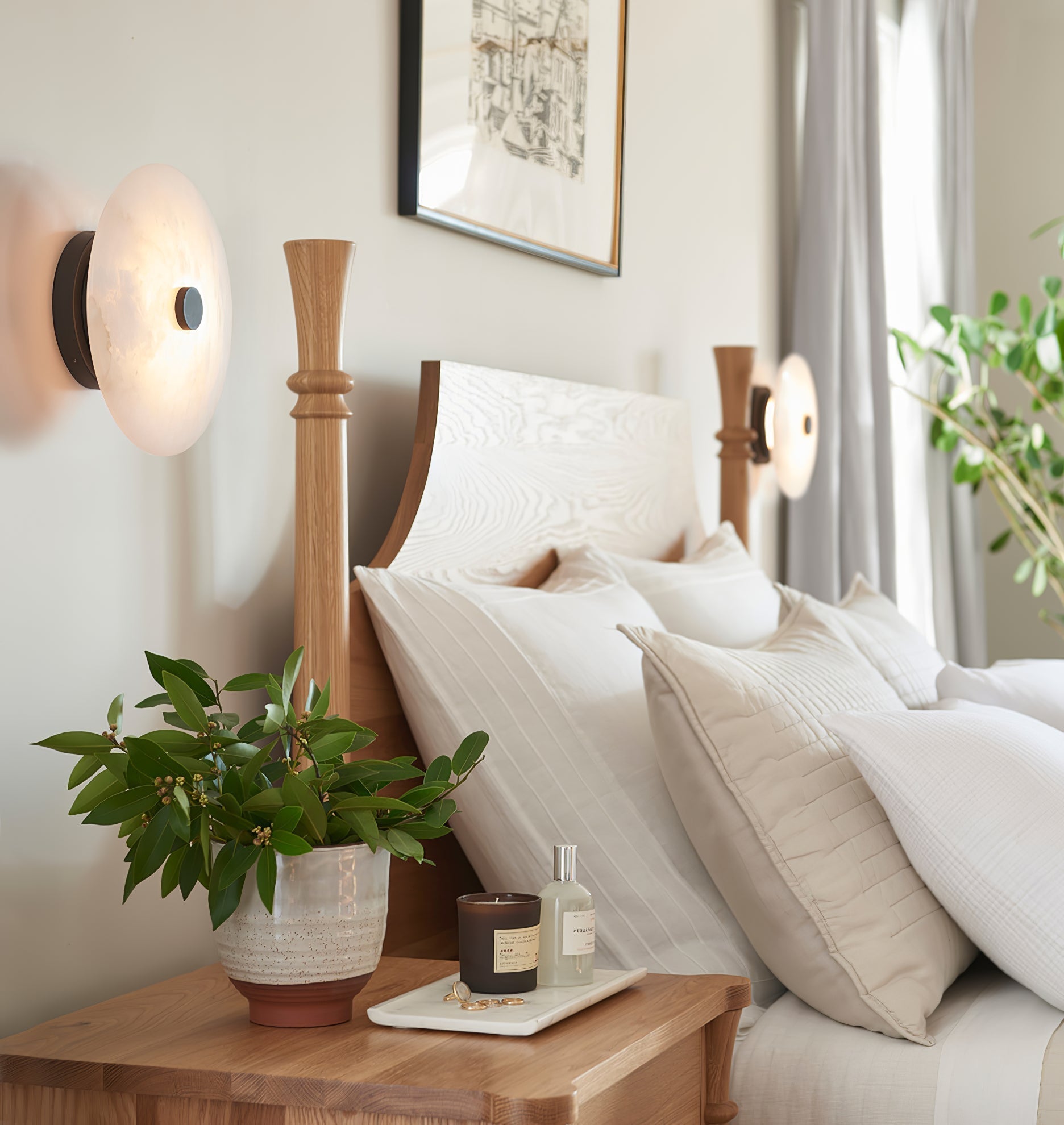 Jarnbruvyn Modern Brass Alabaster Metal Ceiling Lamp - Lamp Copper