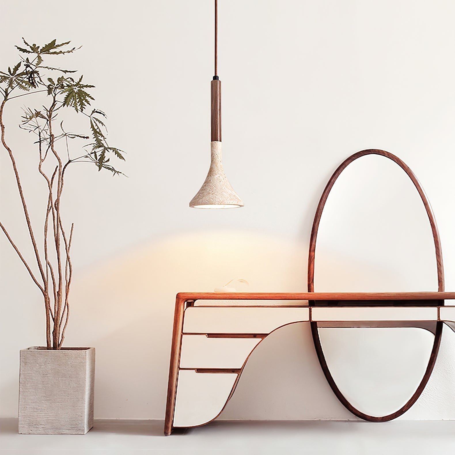 Ilnoren Travertine Pendant Light - Neutralighting